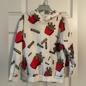 PatPat White Hoodie with Fun Print